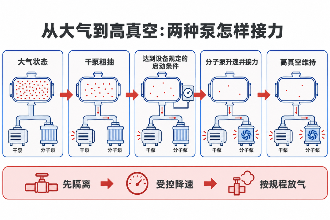 干泵、分子泵与压力区间如何配合？